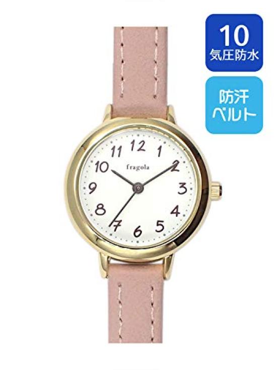 [Follow] Fragola Watch Sweatproof Belt 10 ATM Water Resistant Watch H00921S-1 GDPK Women's Pink