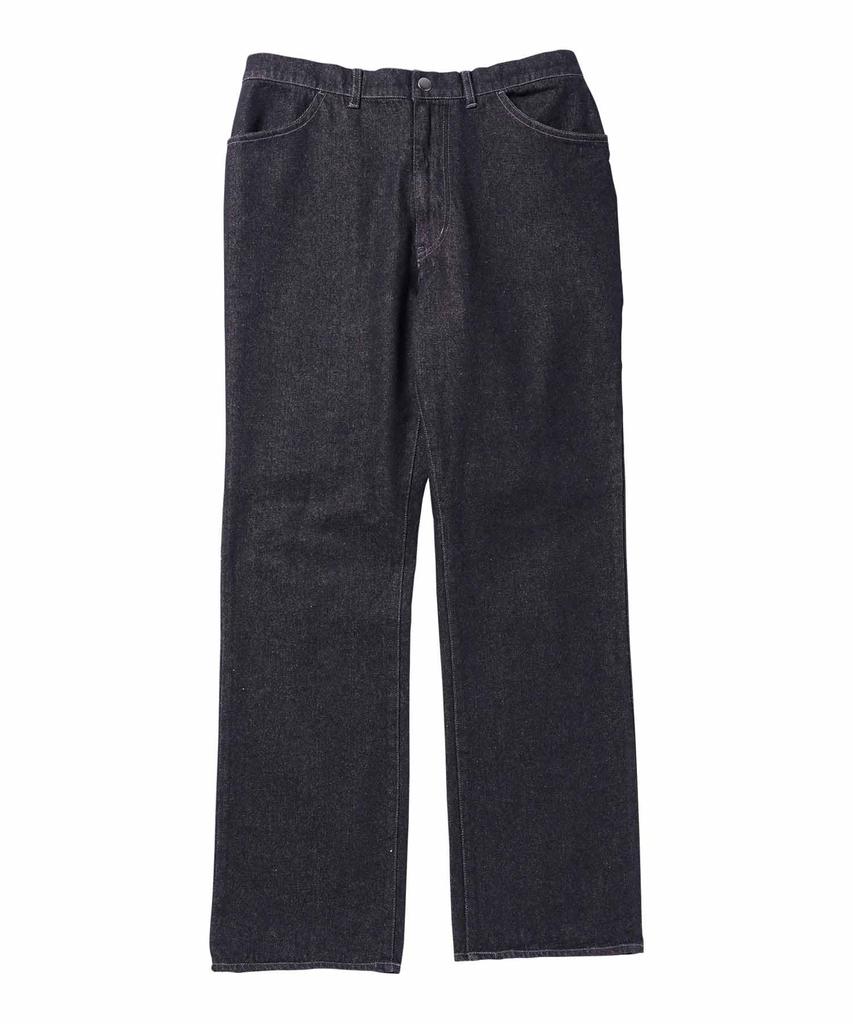 Lightweight Denim Straight Pants Size Easy to Loose Elastic Classic [JIGGYS SHOP] S, Black, Jeans, Jeans, Pants, Indigo, Black, Wear, Fit, Waist,