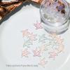 100Pcs Mini Starfish Resin Figurine Crafts Flatback Cabochon Ornament Jewelry Making Tool Hairwear Accessories for Girls