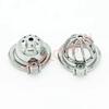 Screw Lock Stainless Steel Male Chastity Device Cock Cage with Arc Penis Ring Sex Toys for Men Urethral Lock Adult Game
