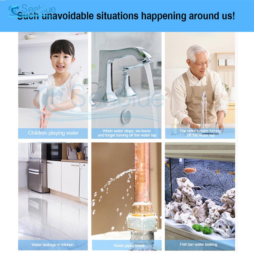 eWelink Zigbee Water Leakage Sensor Remote Monitor Flooding Sensor Tuya Waterproof Water Leak Detector Overflow Alert Smart Home