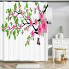 Beautiful Flowers Shower Curtains Floral Printed 3D Curtain For Bathroom Polyester Fabric Waterproof Bathroom Curtain with Hooks