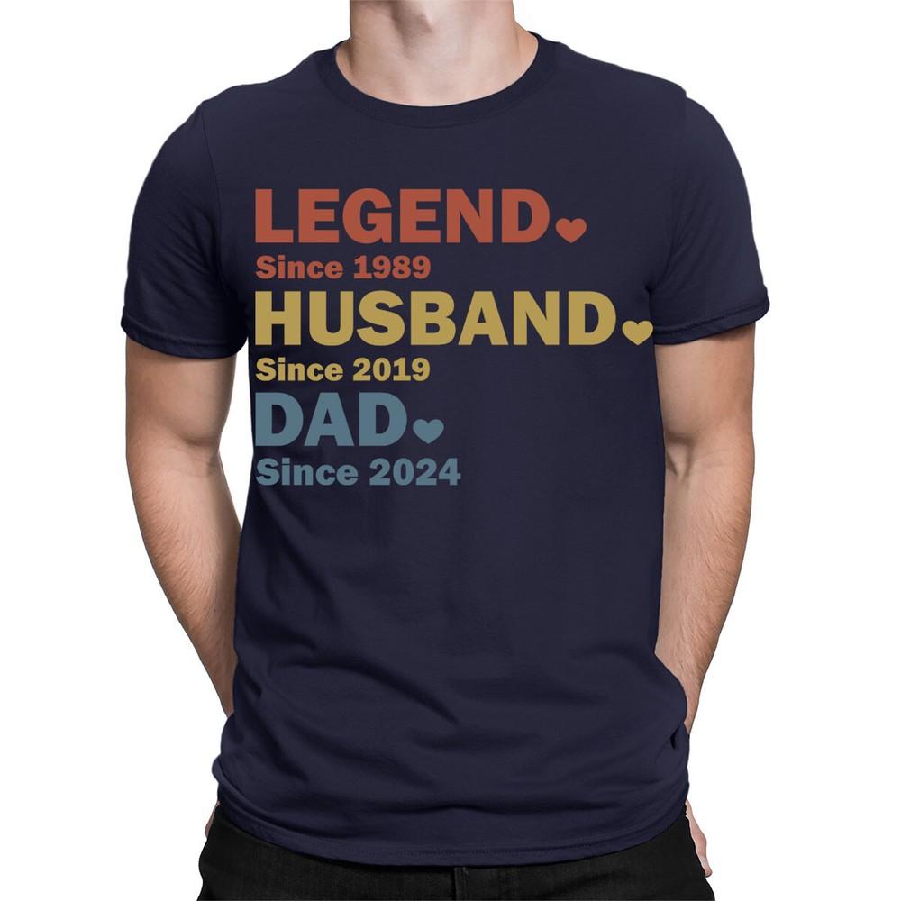 Personalised Legend Husband Dad Fathers Day Custom Mens TShirts TA06 2T1A1 2XL