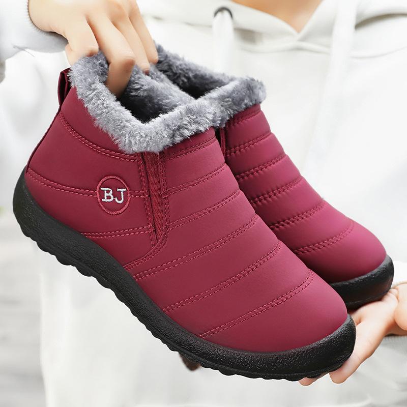 Cotton shoes women's winter velvet thickened cotton boots large size warm women's shoes snow boots foreign trade women's boots couple short boots