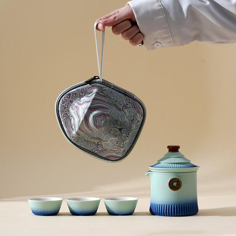 Forbidden City Creative Ceramic Travel Tea Set