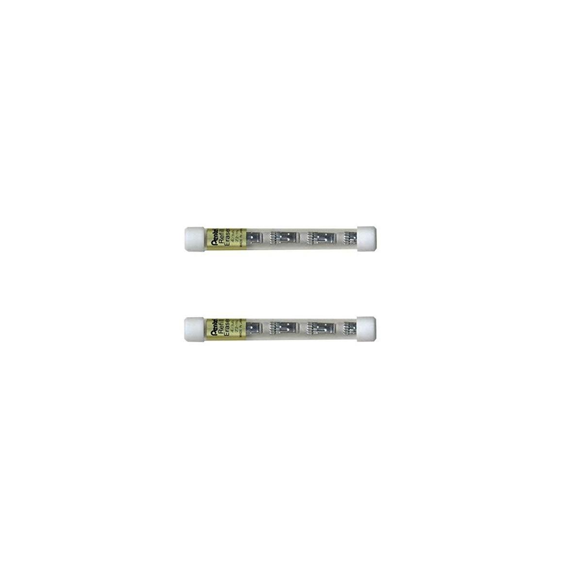 Pentel Mechanical Pencil Eraser Refills (Z2-1N), 2 Cases (8 Total Refills)