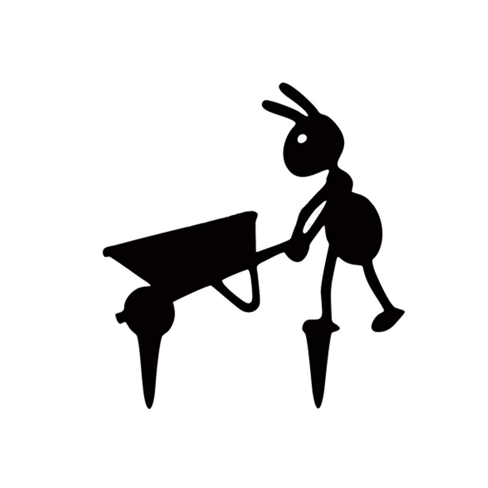 

Металлический сад, растения в горшках, креативные муравьи, предметы интерьера, плитка для садовых украшений, поделки One Size белый