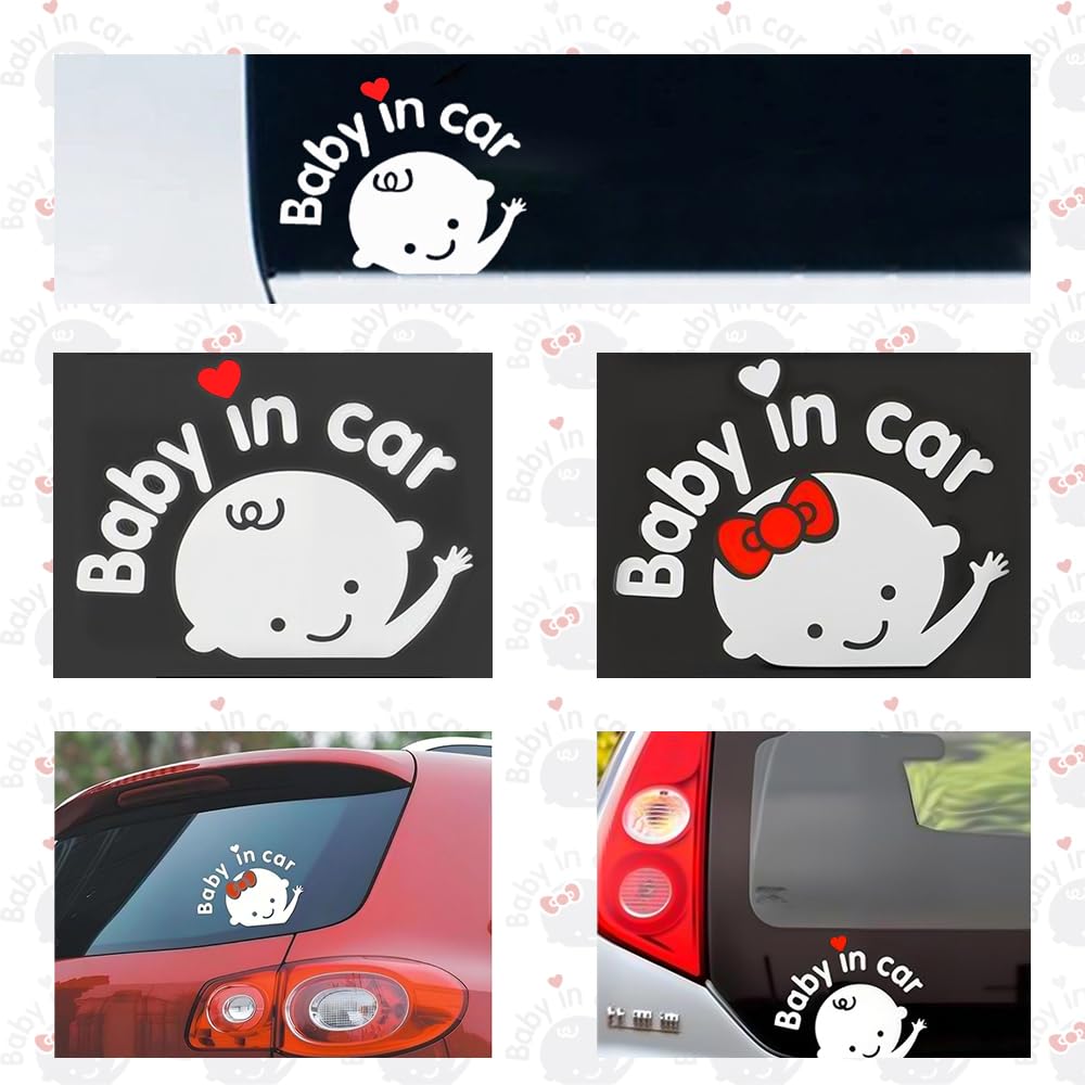 Baby in Car Baby Inker Car Sticker Reflective Type Improves
