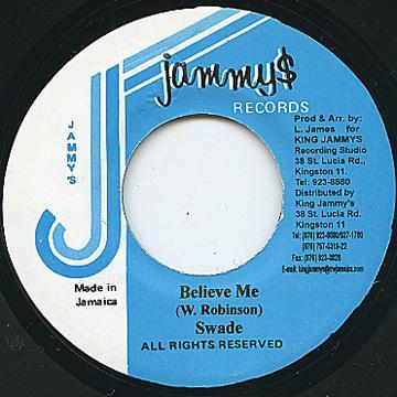 

7-дюймовая пластинка SWADE - Поверь мне НИКАКОЙ Jammy s Records Ямайка Регги, Ска и Даб Б/У