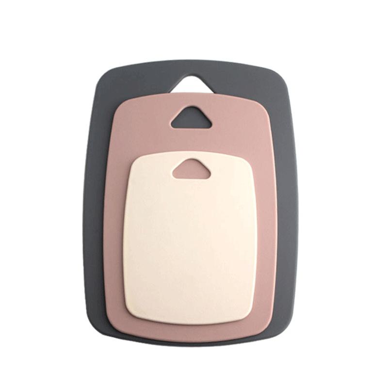 3pcs/set Non-slip Plastic Cutting Board Set Portable Hanging Hole Classified Chopping Blocks Thickening Chopping Boards Meat