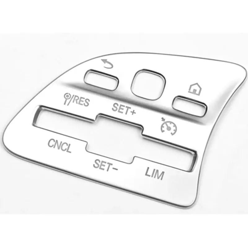 Car Steering Wheel Button Panel Cover Trim Sticker For Mercedes Benz C E A B Class GLC GLB GLE GLS W177 W205 W213 A200L 2020-24