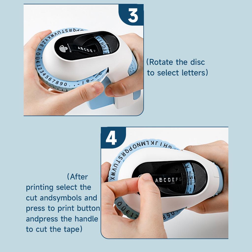 Embossing Label Maker With Tape, Vintage Embossing Label Maker Manual, Vintage Embossing Label Maker, Embossing Machine With 3 Of 3D Tape For Home