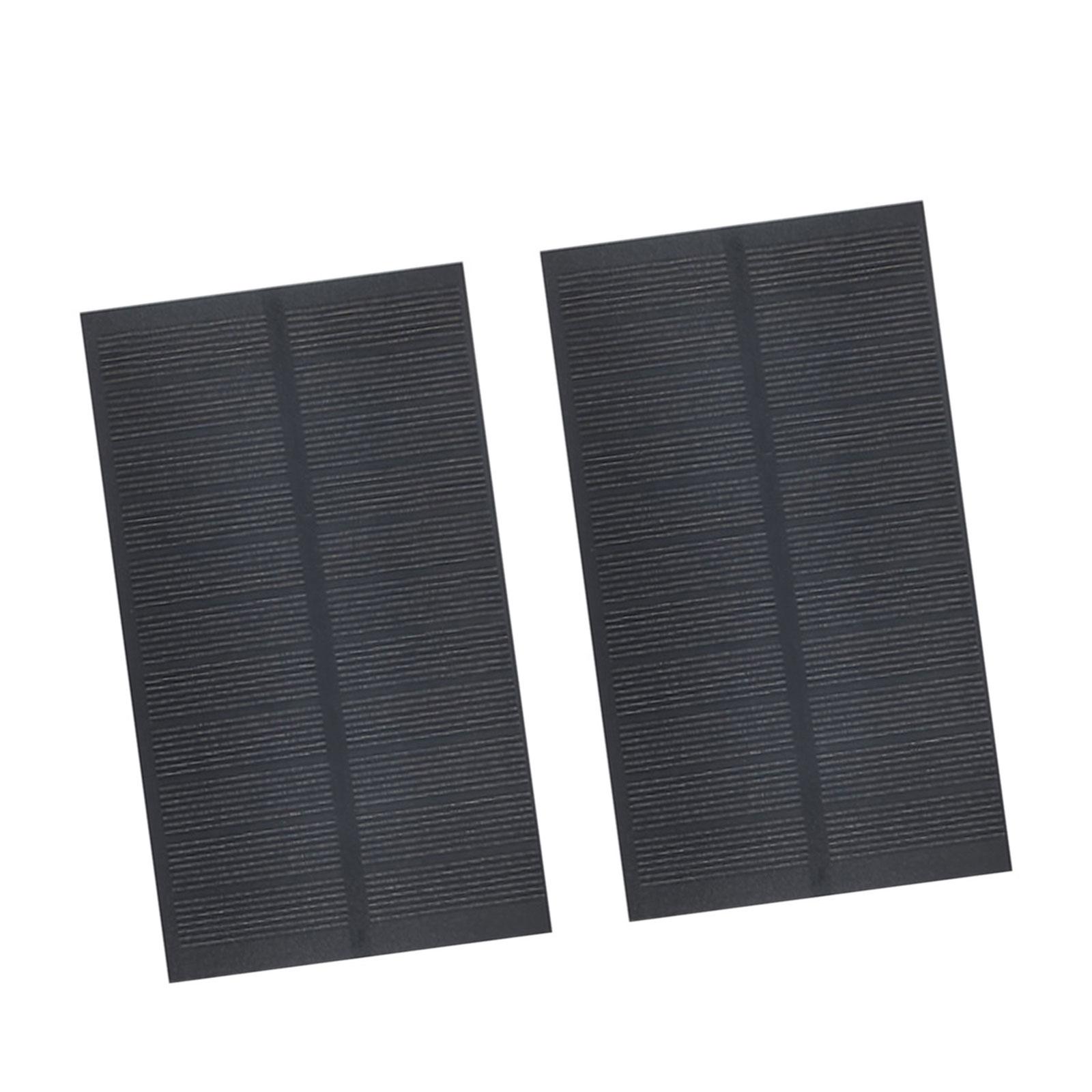 

2 шт. Солнечная панель 1,6 Вт 5 В Монокристаллический кремниевый солнечный модуль для эффективных небольших домашних проектов и ландшафтного освещения