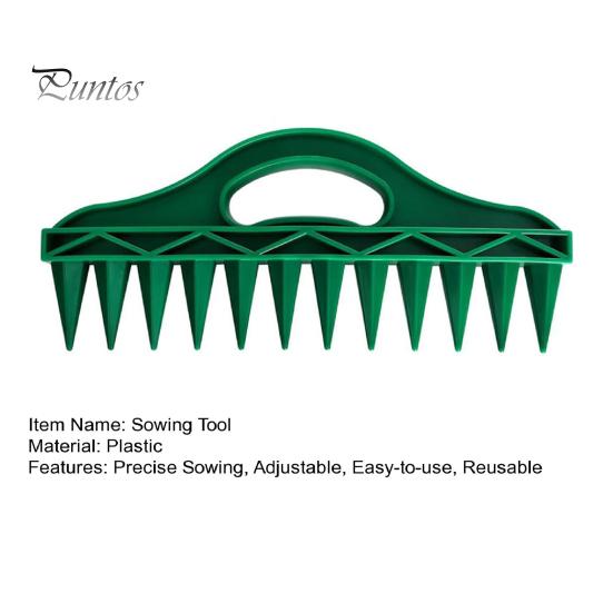 Manual Seeds Spreader 12-Hole Dibber with Hand Sowing Tool Adjustable Seeds Dispenser Planting Tool for Gardeners Flower Vegetable Seeds
