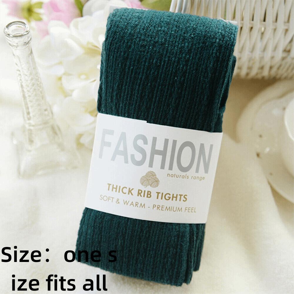 Woolen Pantyhose Warm Winter Stretch Stockings Beautiful Footed Tights  Women