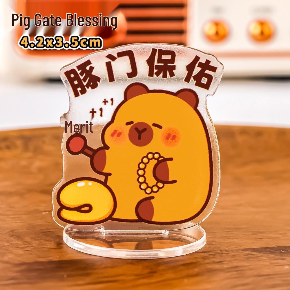 Capybara Creative Standee: Cute DIY Desktop Ornament, High-Value Acrylic Fun Gift