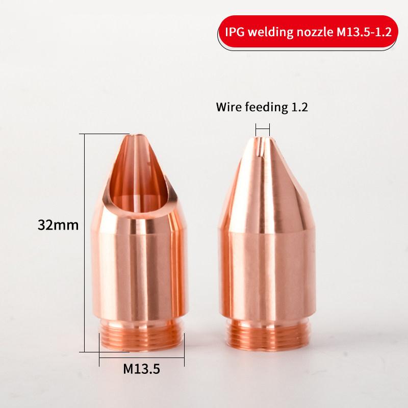 

Dmk Ipg Laser Welding Nozzles H32 M13.5 Wire Feeding Copper Nozzles Graduated Tube 68Mm For Ipg Lightweld Laser Welder Machine A4