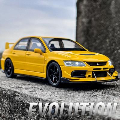 Mitsubishi EVO Model Alloy 1:32 Simulated Jdm Sports Car, Children's Toy Collection Model Ornaments for Boys Gifts