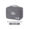 BCBCPD1 For KIA Large Capacity USB Data Line Charger Plug Storage Bag Waterproof Digital Organizer K5 K2 Rio Optima Sportage Venga