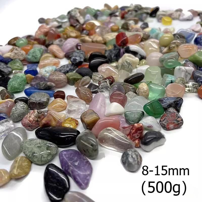 About 80 types of natural crystal minerals, crushed stone ornaments, crystals, fish tank flowerpot landscape stones, raw stone viewing, 8-15mm