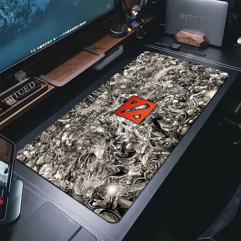 XXL DOTA Game Mauspads Erweitertes Mauspads Büro Computerzubehör Langlebige Schreibtischunterlage Rutschfeste Gummistoff Tastaturpads