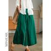 2022 Summer Plus Size Cotton Linen Wide-Leg Casual Pants - Breathable, Slimming, Artistic Design