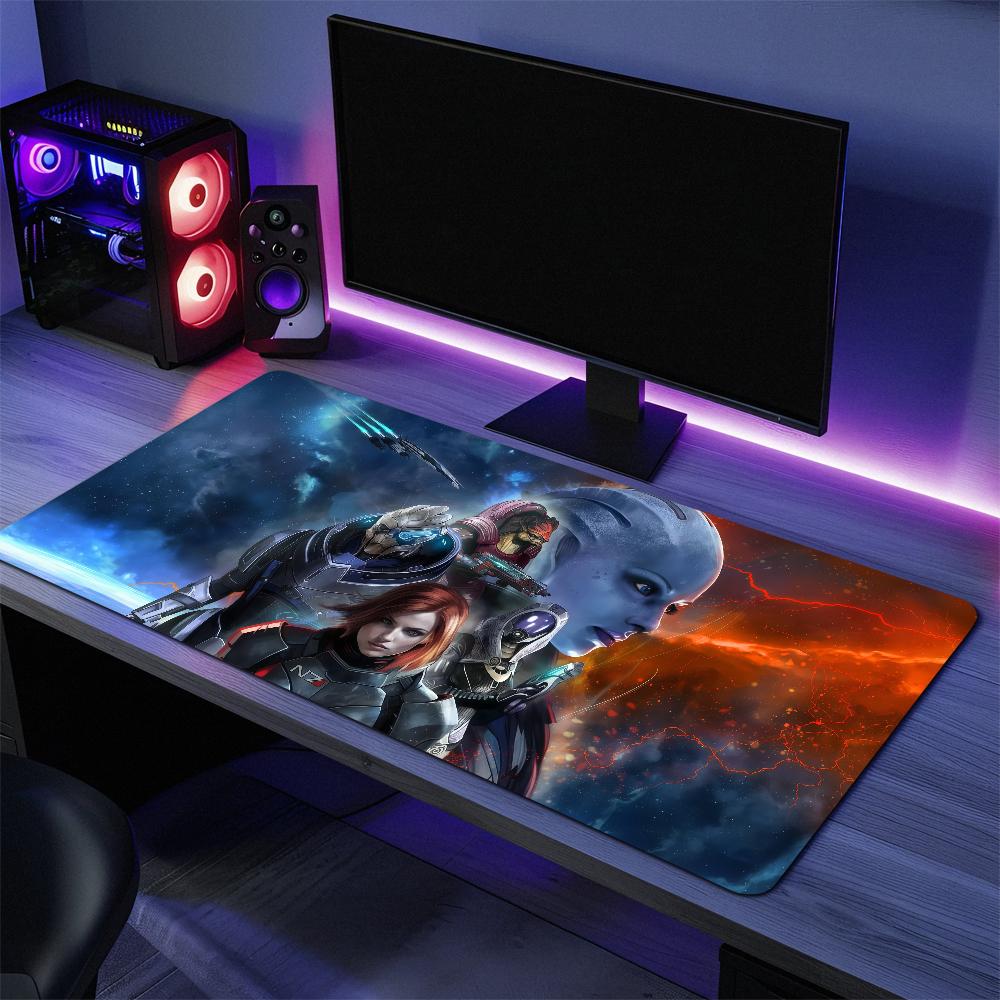 Mass Effect LLegendary Edition Game Mouse Pad Large Desk Mat Keyboard Ergonomic Office Rubber PC Nonslip Antifray Home Custom