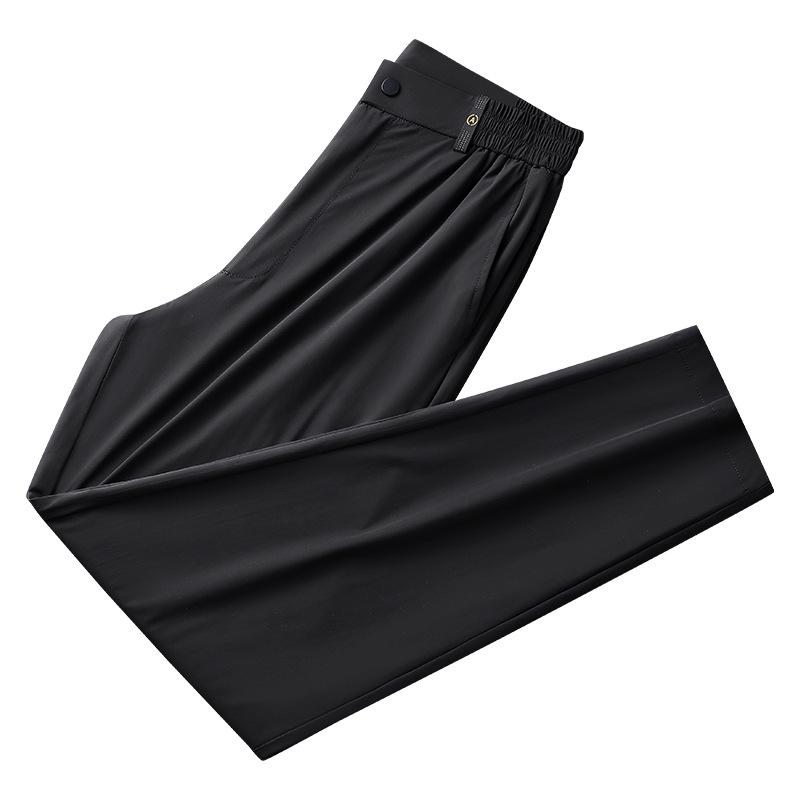 Men's High-End Ice Silk Elastic Casual Summer Pants