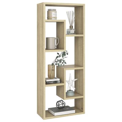 Wall Shelf Sonoma Oak 36 X 16 X 90 Cm Particle Board