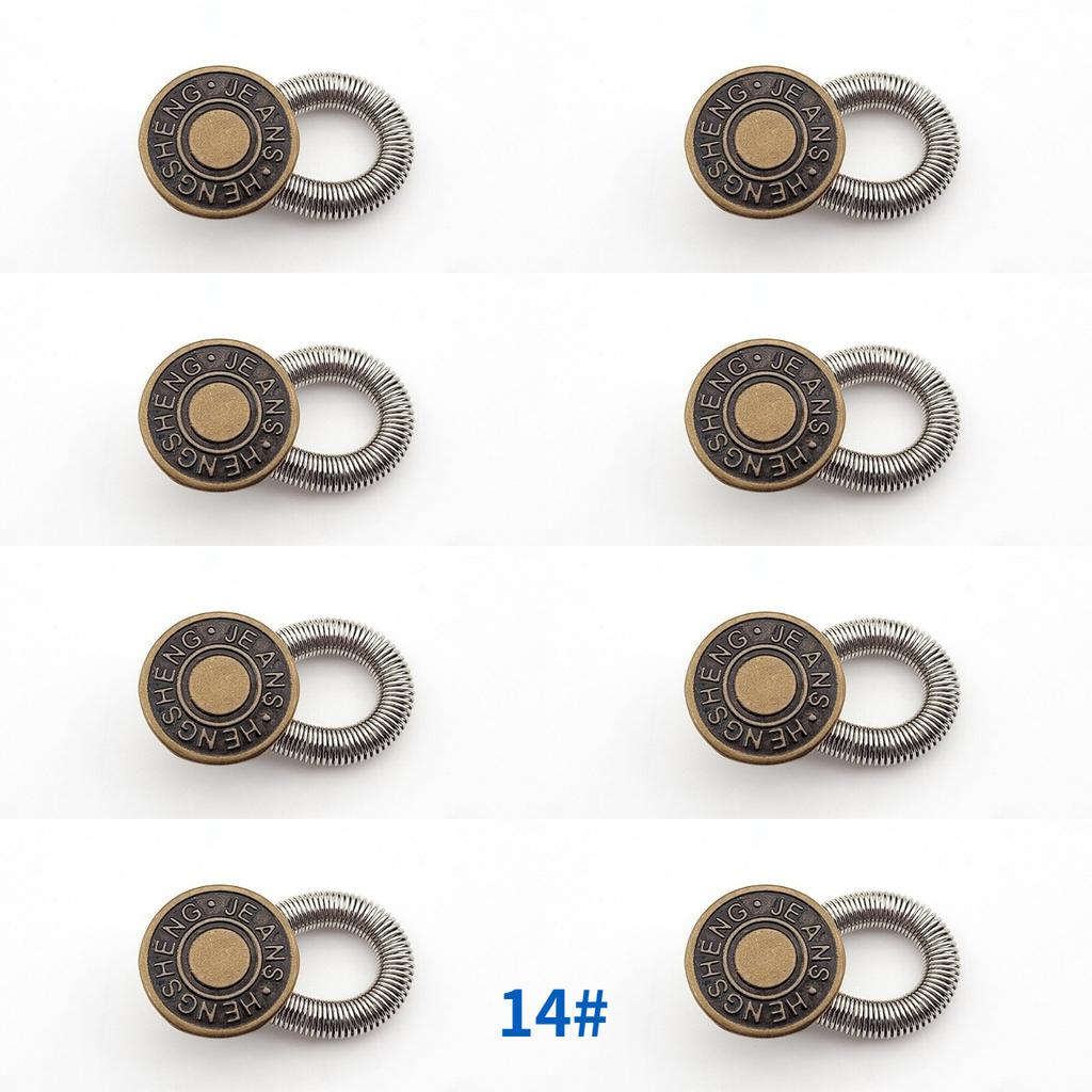 1/4/8 Stück Abnehmbare Jeans Taillenverstellung Schnalle Metallknopf Erweiterung für DIY Hosen Jeans Kostenloses Nähen Taillenerweiterungen Knöpfe