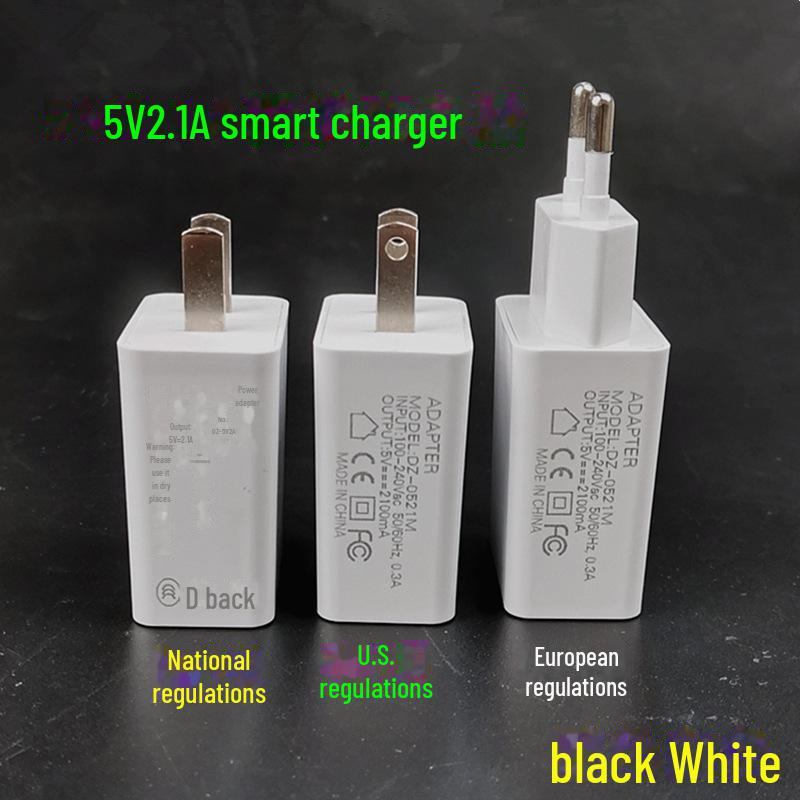 5V2A USB Smart Charger with 3C, FCC, and CE Certification for Mobile Phones