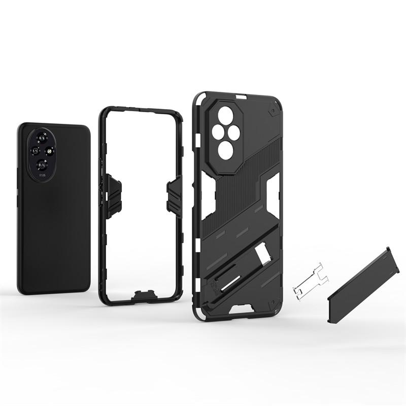 For Honor 200 Case For Honor 200 5G Cover Bumper Armor PC Stand Holder Shockproof TPU Protective Phone Back Cover For Honor 200