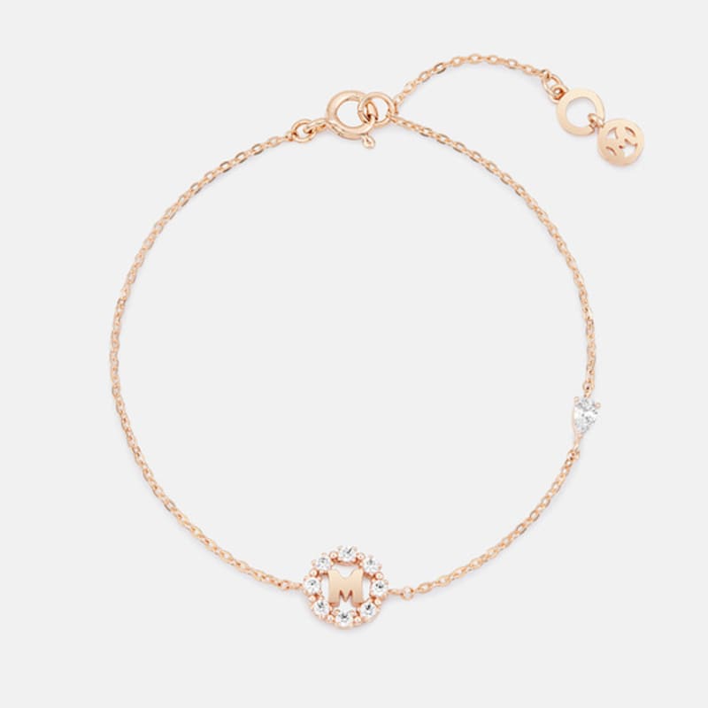 METROCITY JEWELRY M Basic Sterling Silver Rose Bracelet A231SB9224RPA