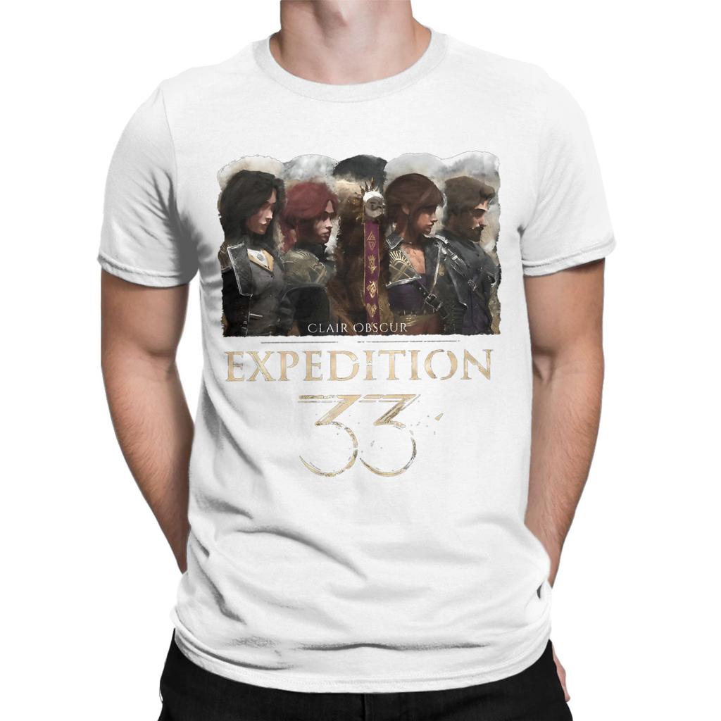 Men Women Printed Clair Obscur Expedition 33 Game Printed T Shirt Tee Cotton Tshirts Clothing Comfortable Breathable Cotton