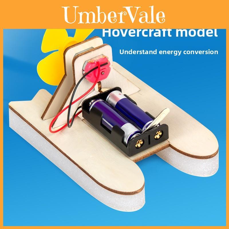 Science Experiment Diy Air Cushion Boat Model With Wind Power Technology For Children Educational Play
