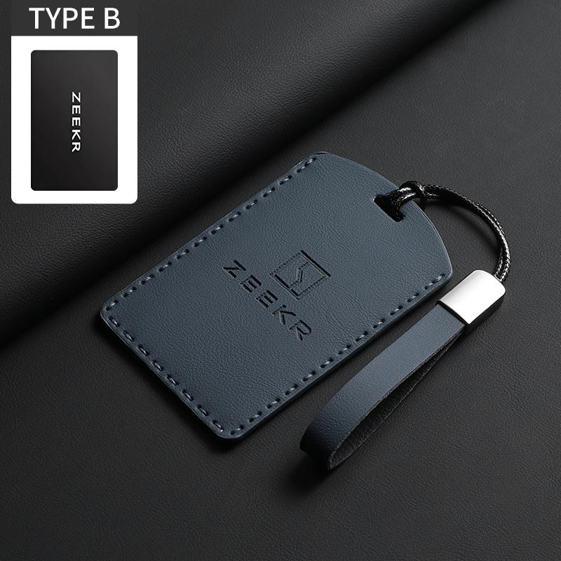 

Car Key Case Cover For ZEEKR X MIX 007GT 7X 9X 007 009 001FR Original Car Color Leather Car Remote Case Cover Shell For 001 007