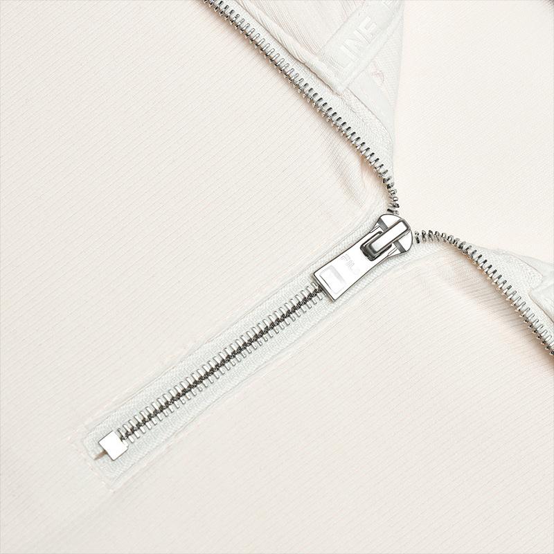 Fila Fleece Half-Zip Polo Sweatshirt Women Tops Mist-Lotus-White F11W513207FIV