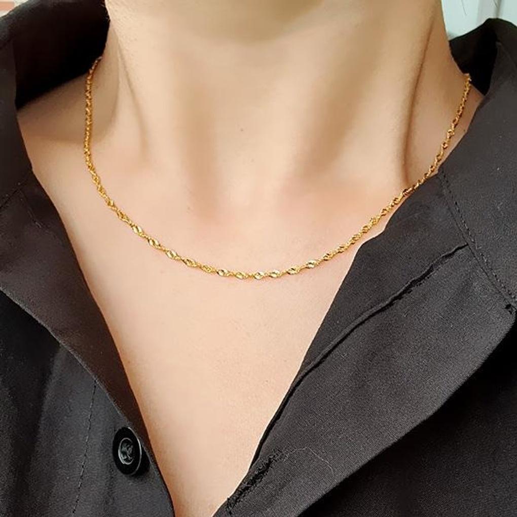 Women's Daily Flower Twist Chain Necklace