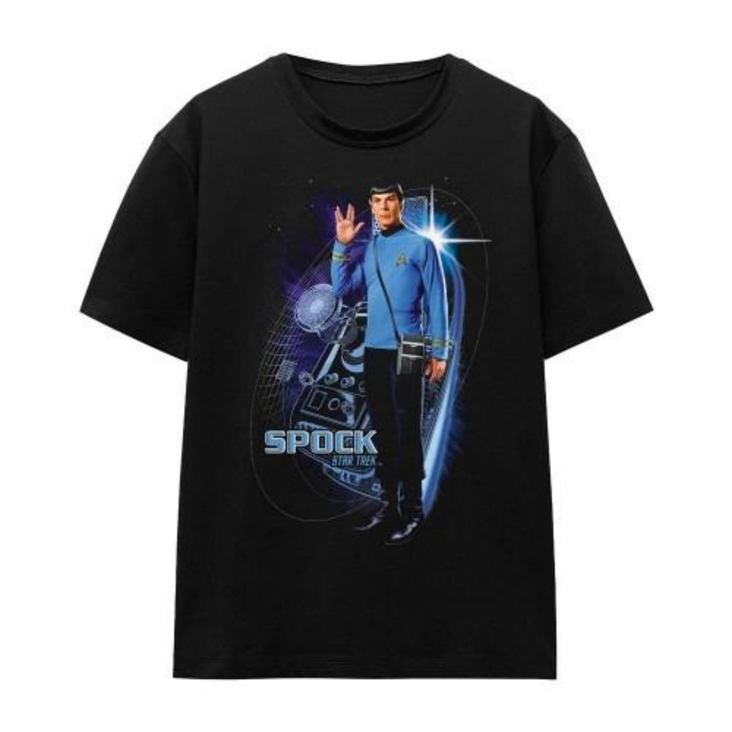 STAR TREK Unisex Adult Galactic Spock T-Shirt S чёрный