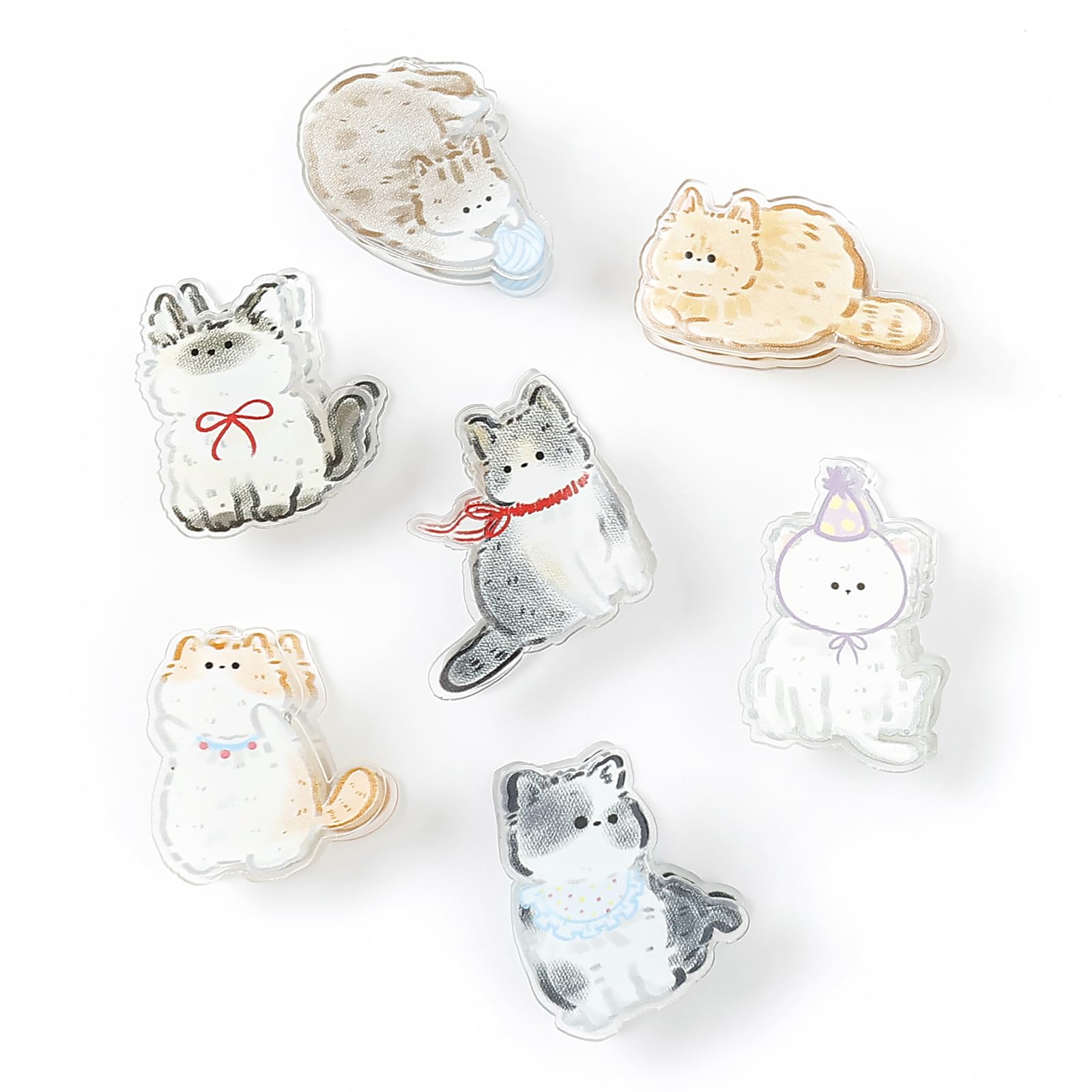 

Newseego Клипсы Милый кошачий узор Уголок Милые канцелярские товары Уголок для бумажной книги Без пробивания Персонаж (7 шт.) Зажимы, Принадлежности, Органайзер, Защита,