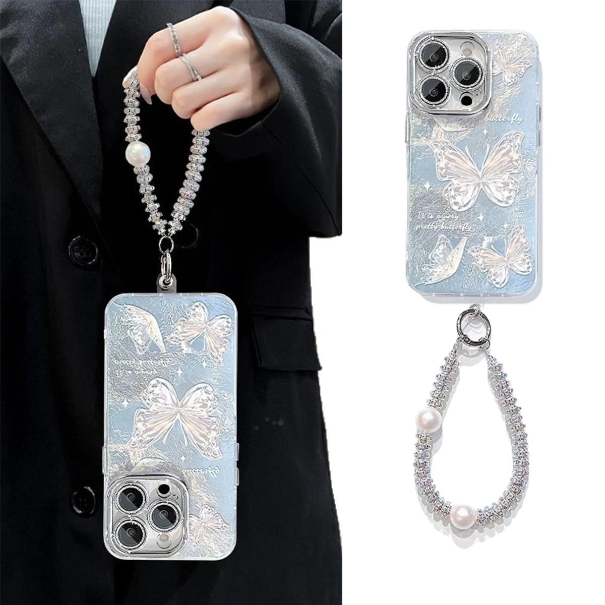 

Precision Hole Glacier Pattern Mobile Phone Case Airbag Anti-fall Colorful Personalized Soft Edge Couple Mobile Phone Case Trendy Men For iphone 17PROMAX