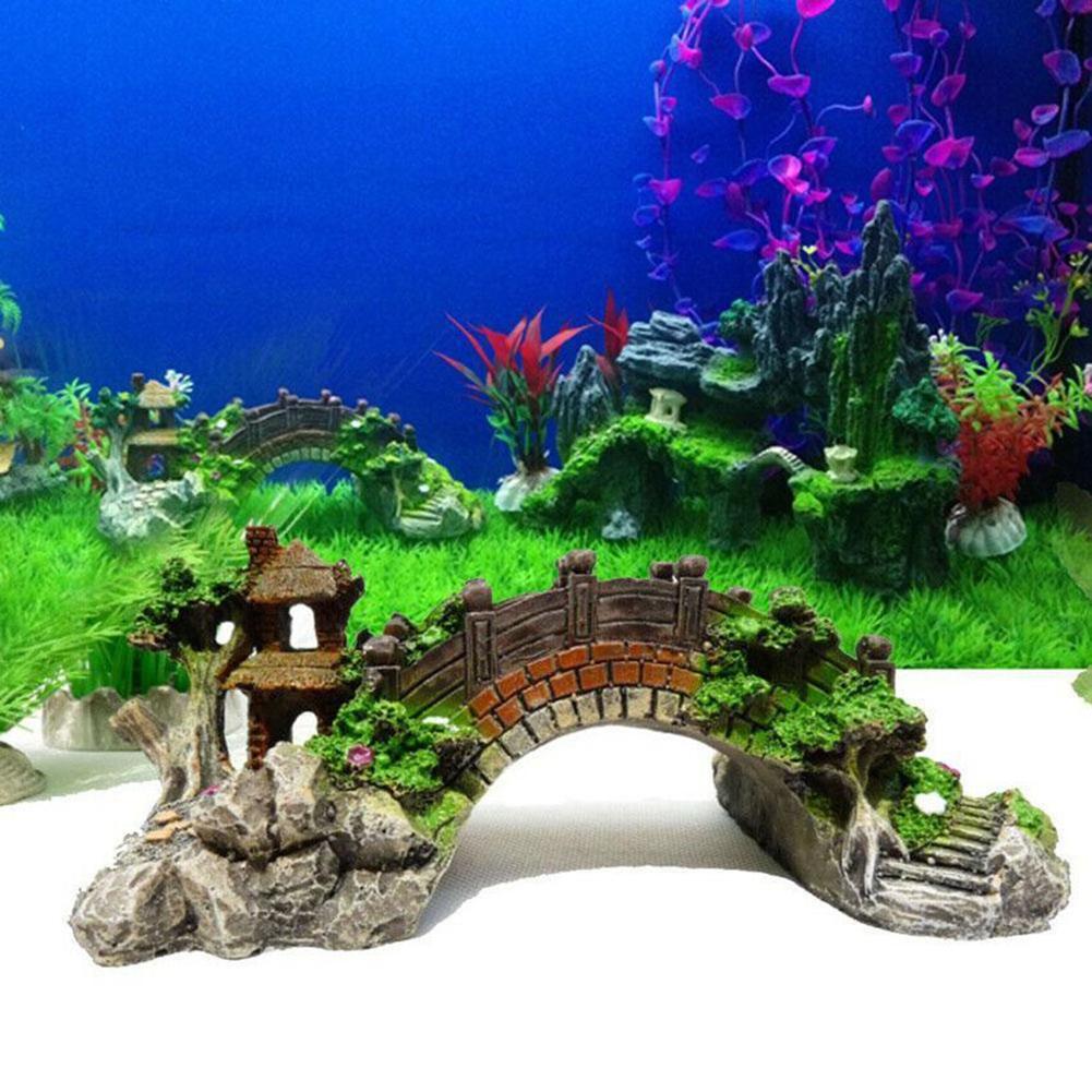 Brand New Resin Bridge Aquarium Decoration 1pcs Fish Tank Ornament Landscape Harmless Home Decor Insoluble In Water