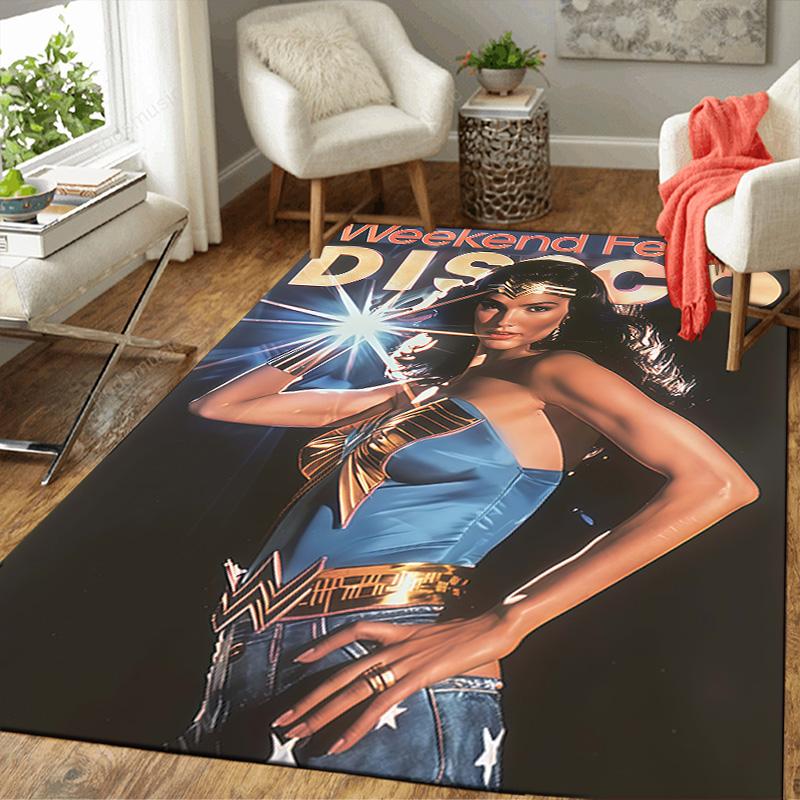 

Super Hero Action Graphic Area Rug Soft Non-Slip Durable Floor Mat for Home Bedroom Living Room Indoor Decoration 60x90cm