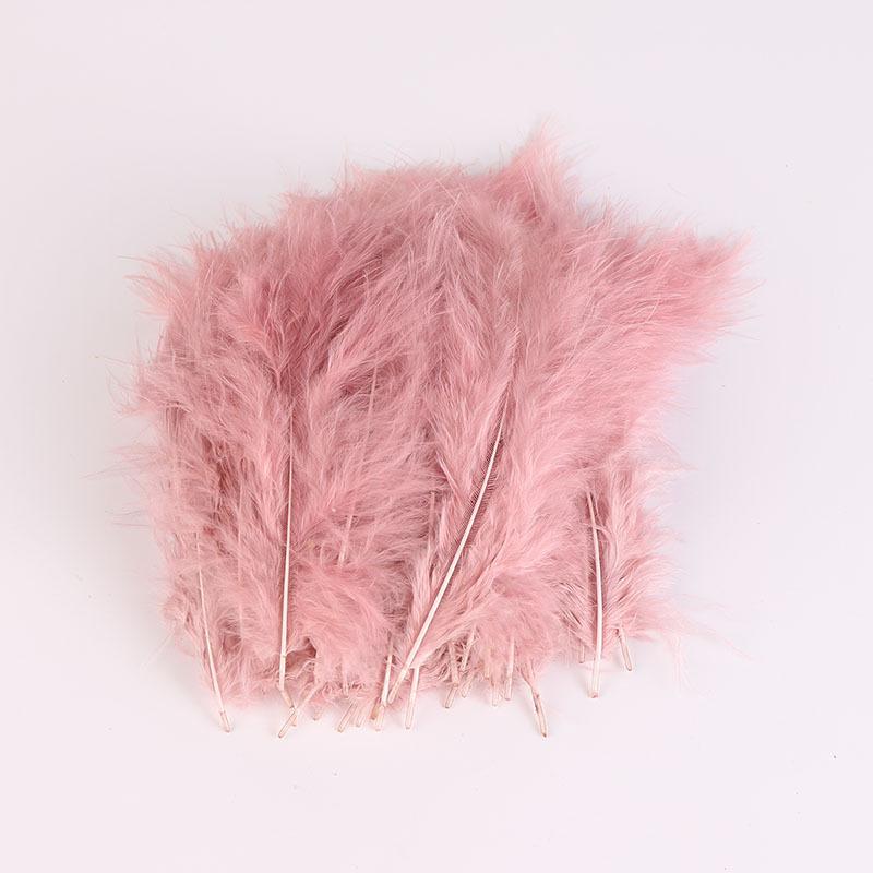 50Pcs Cross-Border Turkey Hairy Tail Plush Feather Colored Feather Dream Catcher Feather Light Bobo Ball Feather