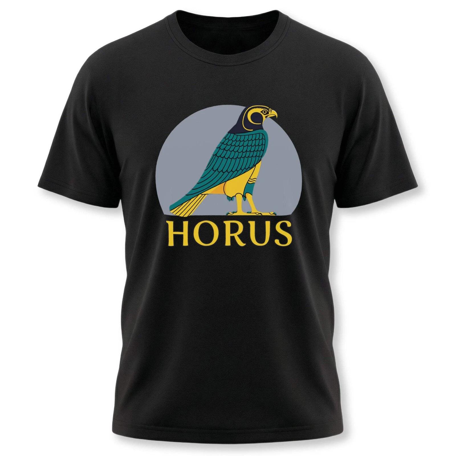 Horus T-Shirt | Ancient Egyptian Falcon God Graphic Print Unisex Tee Shirt XL
