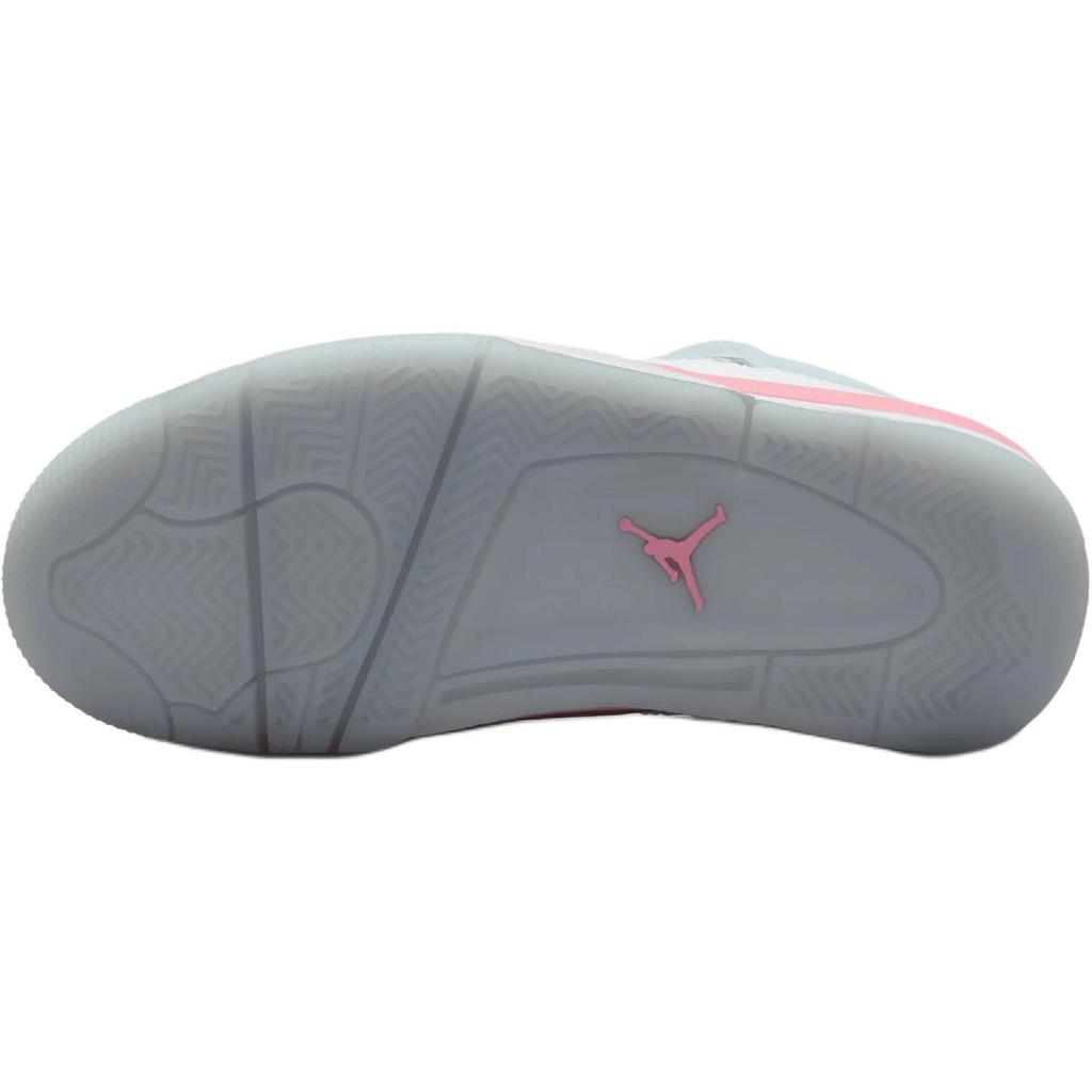 Jordan Air Jordan 4 Mid Top Children's Basketball Shoes White/Pink/Green Unisex IB7068-100