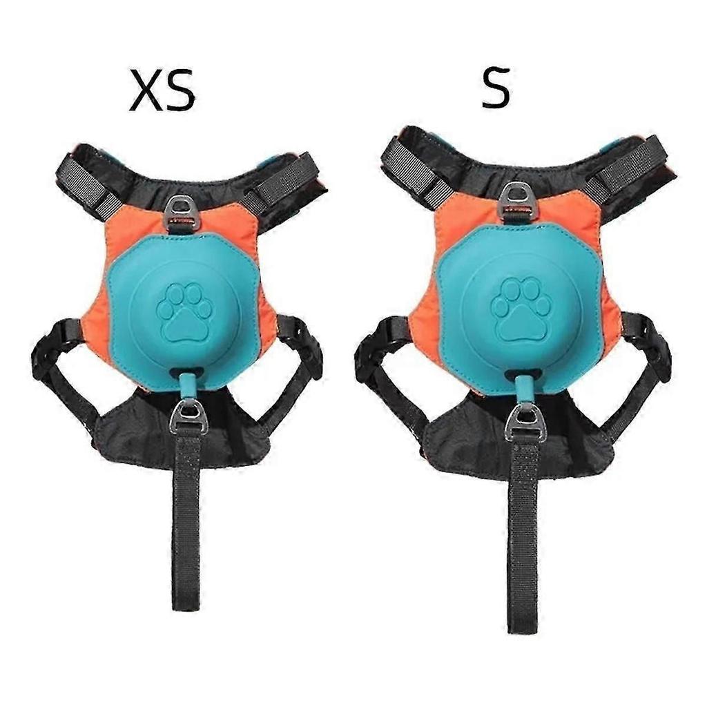 2-In-1 No Pull Dog Harness with Retractable Leash,Automatic Anti Burst Impact Function,Adjustable Breathable Dog Vest,XS