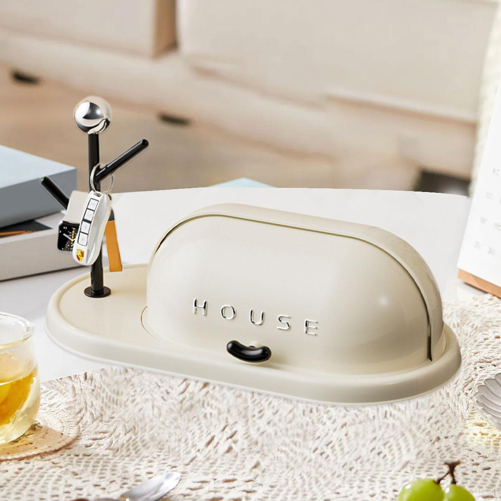 

Candy Cabinet Bowl Container Modern Multipurpose Key Holder Entrance Snack for белый