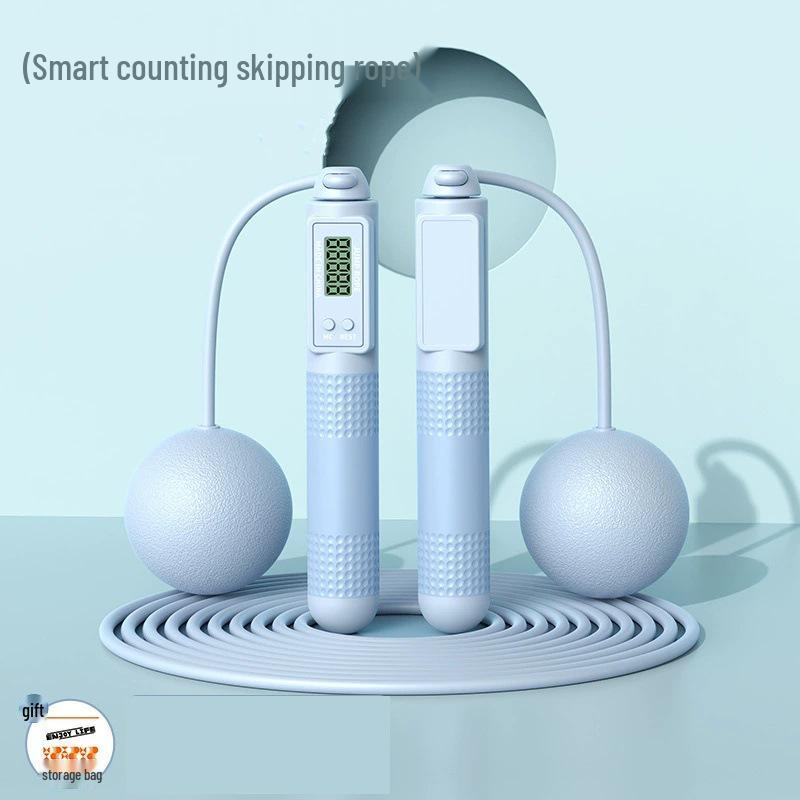 Smart Two-Way Weighted Jump Rope with Steel Wire for Home Exercise