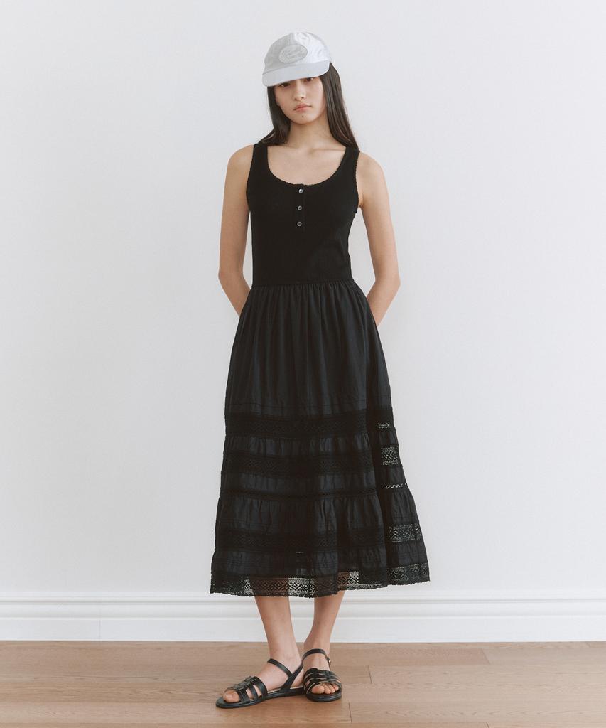 Ceme Cancan Lace Long Dress(Bk)